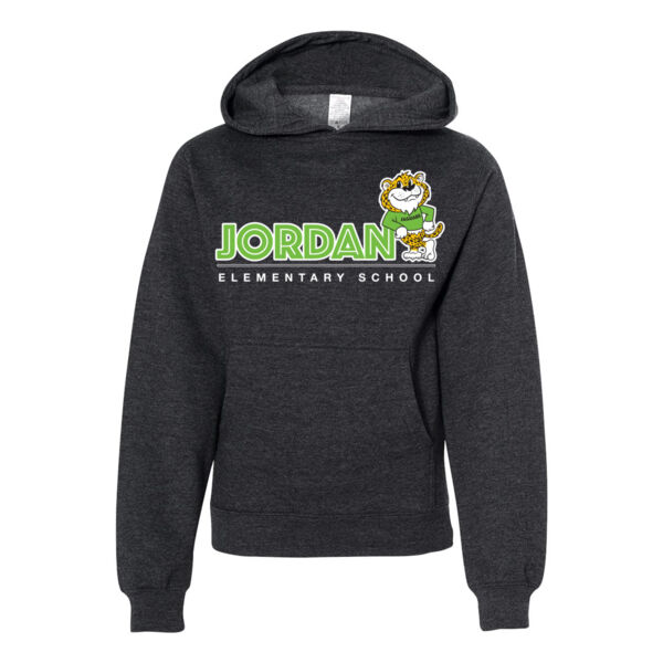 YOUTH - WIDE LOGO - HOODIE - CHARCOAL HEATHER - $Z3T18J$ Thumbnail
